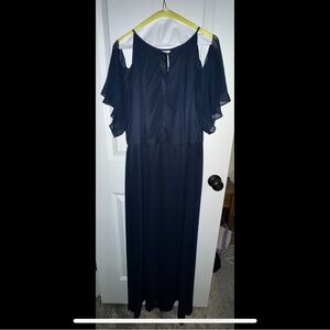 Elegant Navy Blue Women's Dress